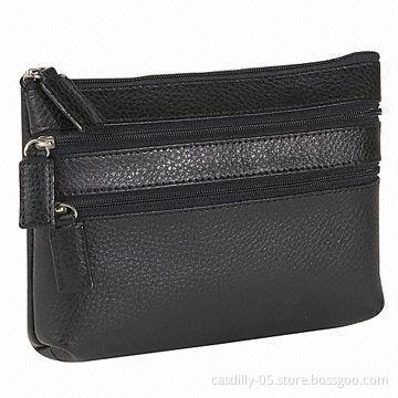 Coin Purses with 3 Separate Cosmetic Pockets